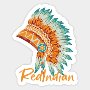 Indian hat Sticker